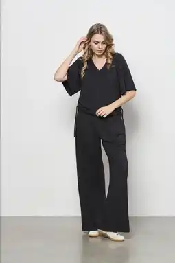 Wehkamp Co Woman straight regularwaist pantalon zwart aanbieding