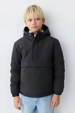 Wehkamp Mango Kids anorak antraciet aanbieding