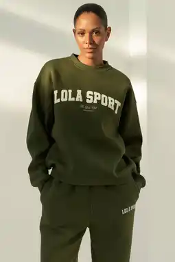 Wehkamp The Lola Club sweater Jayla olijfgroen aanbieding