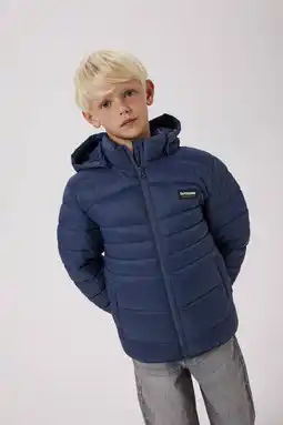 Wehkamp NAME IT KIDS gewatteerde jas donkerblauw aanbieding