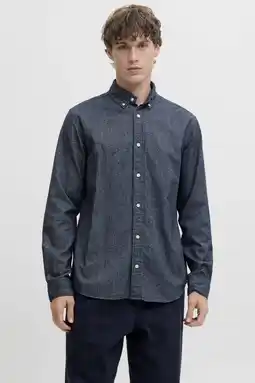 Wehkamp JACK & JONES PREMIUM regular casual overhemd blauw aanbieding