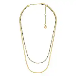 Wehkamp Fossil ketting JF04939710 goudkleurig aanbieding