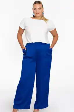 Wehkamp YOEK straight broek blauw aanbieding