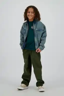 Wehkamp Vingino corduroy loose casual broek donkergroen aanbieding