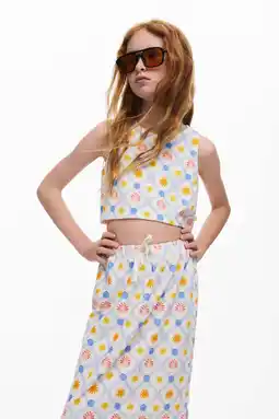 Wehkamp Desigual cropped top ecru aanbieding