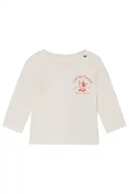 Wehkamp Noppies baby longsleeve met backprint wit aanbieding
