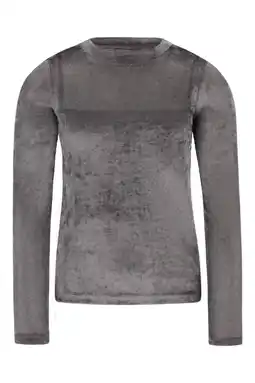 Wehkamp Like Flo Young semi-transparante blousetop grijs aanbieding