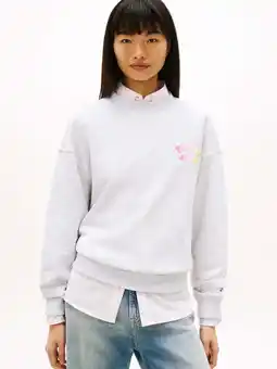 Wehkamp Tommy Jeans sweater met backprint grijs aanbieding