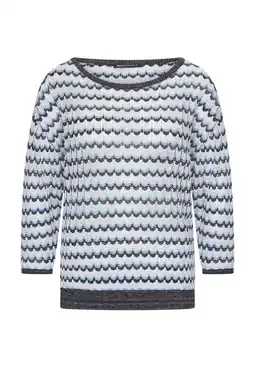 Wehkamp Expresso trui blauw gebreid aanbieding
