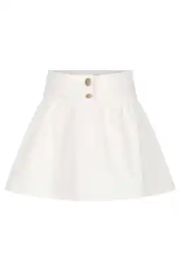 Wehkamp Le Chic denim korte rok wit aanbieding