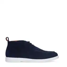 Wehkamp Manfield suède veterboots blauw aanbieding
