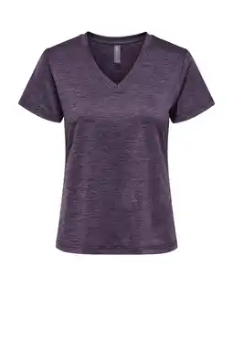 Wehkamp ONLY PLAY sportshirt ONPCORE roodbruin aanbieding
