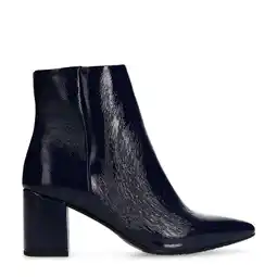 Wehkamp Manfield lakleren enkellaarzen blauw aanbieding