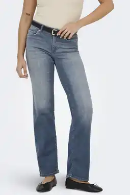 Wehkamp ONLY jeans straight leg grey blue denim aanbieding