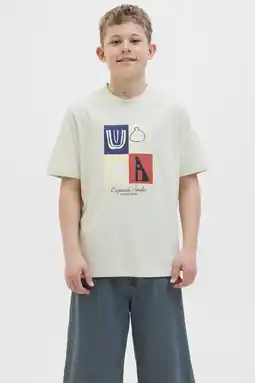 Wehkamp JACK & JONES JUNIOR T-shirt lichtgroen aanbieding