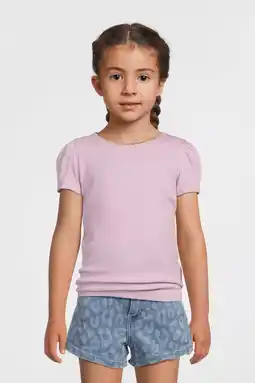 Wehkamp NAME IT MINI T-shirt rib gebreid roze aanbieding