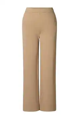 Wehkamp Yest wide leg regularwaist broek camel aanbieding