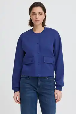 Wehkamp ICHI bomberjack blauw aanbieding