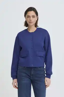 Wehkamp ICHI bomberjack blauw aanbieding
