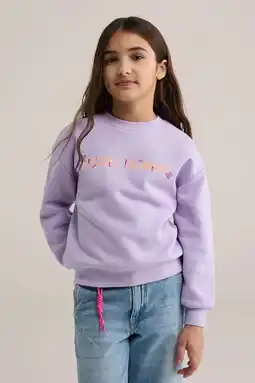 Wehkamp WE Fashion sweater lila aanbieding