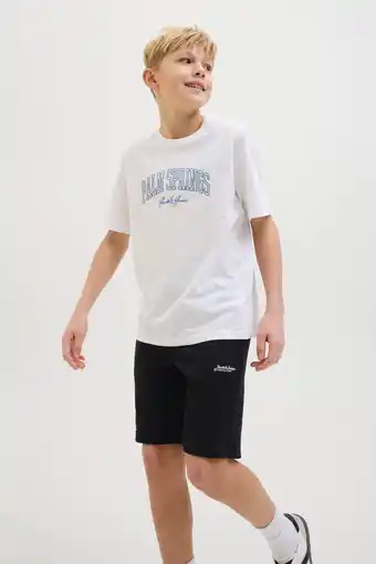 Wehkamp JACK & JONES JUNIOR sweatshort zwart aanbieding