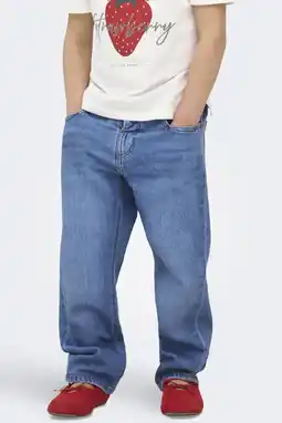 Wehkamp KIDS ONLY MINI KMGVALENTINE straight leg jeans medium blue denim aanbieding