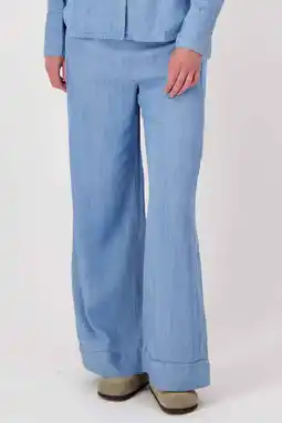 Wehkamp Zusss straight regularwaist casual broek light blue denim aanbieding