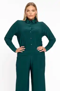 Wehkamp YOEK gebloemde blouse petrol aanbieding