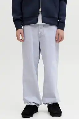 Wehkamp JACK & JONES JUNIOR baggy jeans light blue denim aanbieding