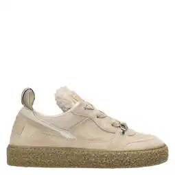 Wehkamp Shabbies Amsterdam Chewy Unna gevoerde suède sneakers beige aanbieding