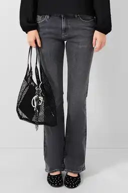 Wehkamp QS flared jeans grey denim aanbieding