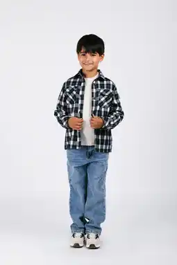 Wehkamp B.Nosy geruit flanellen overshirt donkerblauw aanbieding