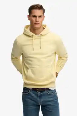 Wehkamp Superdry hoodie geel aanbieding