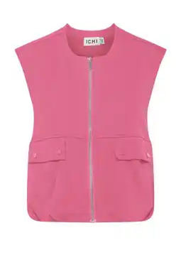 Wehkamp ICHI gilet roze aanbieding