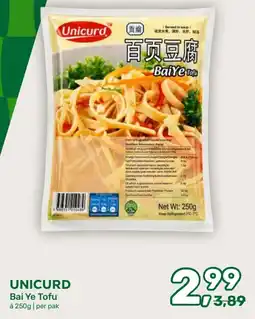 Amazing Oriëntal Unicurd Bai Ye Tofu aanbieding