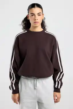 Wehkamp America Today cropped trui donkerbruin aanbieding