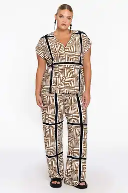Wehkamp YOEK straight regularwaist broek beige aanbieding