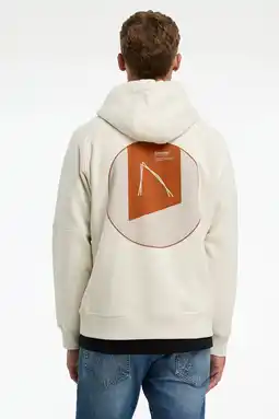 Wehkamp CHASIN' hoodie met backprint ecru aanbieding