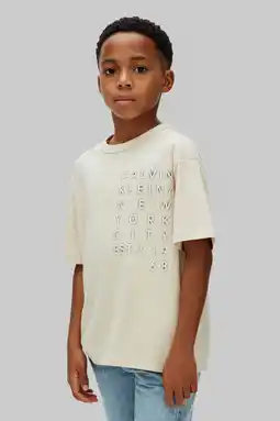 Wehkamp Calvin Klein T-shirt beige aanbieding