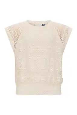 Wehkamp Retour Jeans mouwloze top beige aanbieding