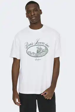 Wehkamp ONLY & SONS oversized T-shirt wit aanbieding
