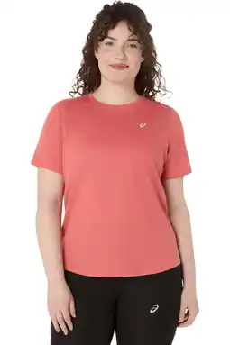 Wehkamp ASICS hardloopshirt Core donkerroze aanbieding