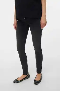Wehkamp MAMALICIOUS highwaist zwangerschaps slim fit jeans grey denim aanbieding