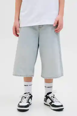 Wehkamp JACK & JONES JUNIOR denim short light blue denim aanbieding