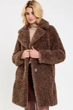 Wehkamp Cache Cache teddy jas bruin aanbieding