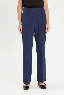 Wehkamp Cache Cache flared regularwaist pantalon marineblauw aanbieding