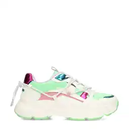 Wehkamp POSH by Poelman Madee chunky sneaker wit/groen/roze aanbieding