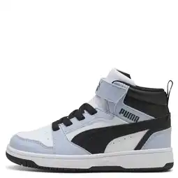 Wehkamp Puma Rebound V6 Mid sneakers wit/lichtblauw aanbieding