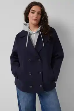 Wehkamp s.Oliver Curve trenchcoat marineblauw aanbieding