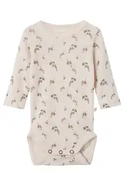 Wehkamp LIL' ATELIER BABY romper ecru/groen aanbieding